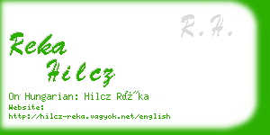 reka hilcz business card